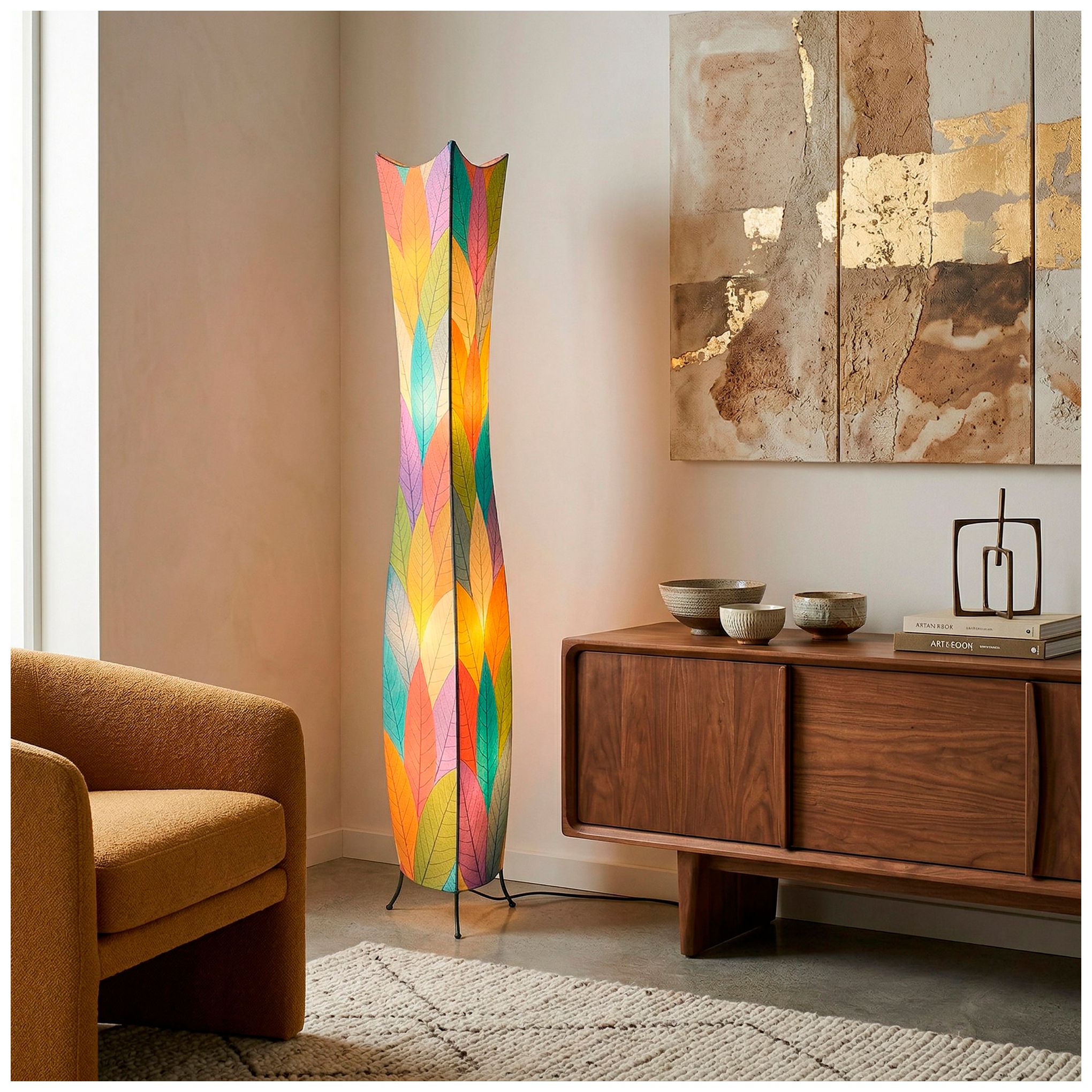 Image 4 Eangee Home Design Flowerbud 72 In Multi Color 4 Light Floor Lamp more views