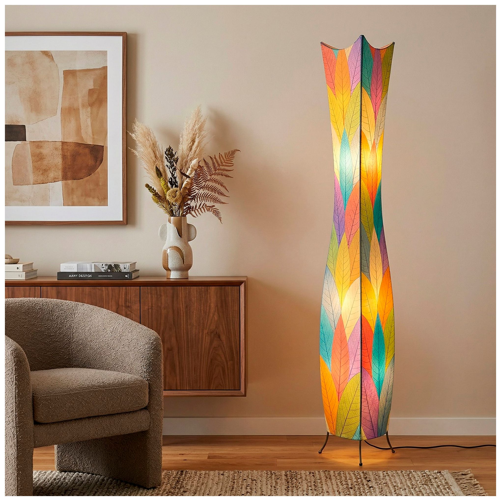 Image 5 Eangee Home Design Flowerbud 72 In Multi Color 4 Light Floor Lamp more views