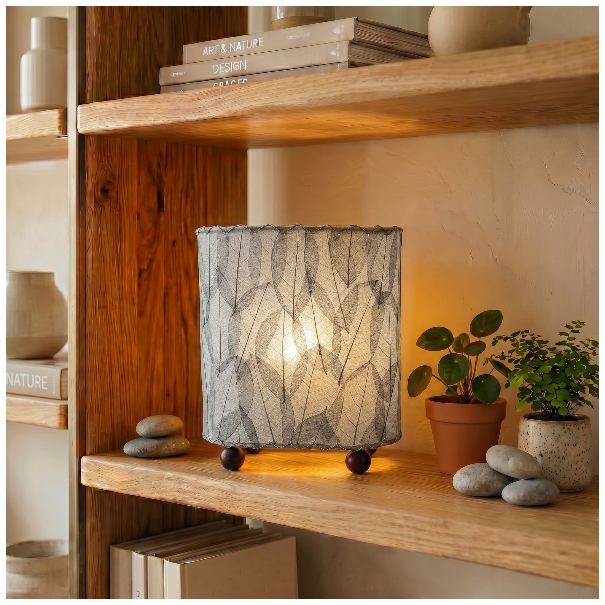 Image 2 Eangee Home Design Mini Guyabano Gray Table Lamp more views