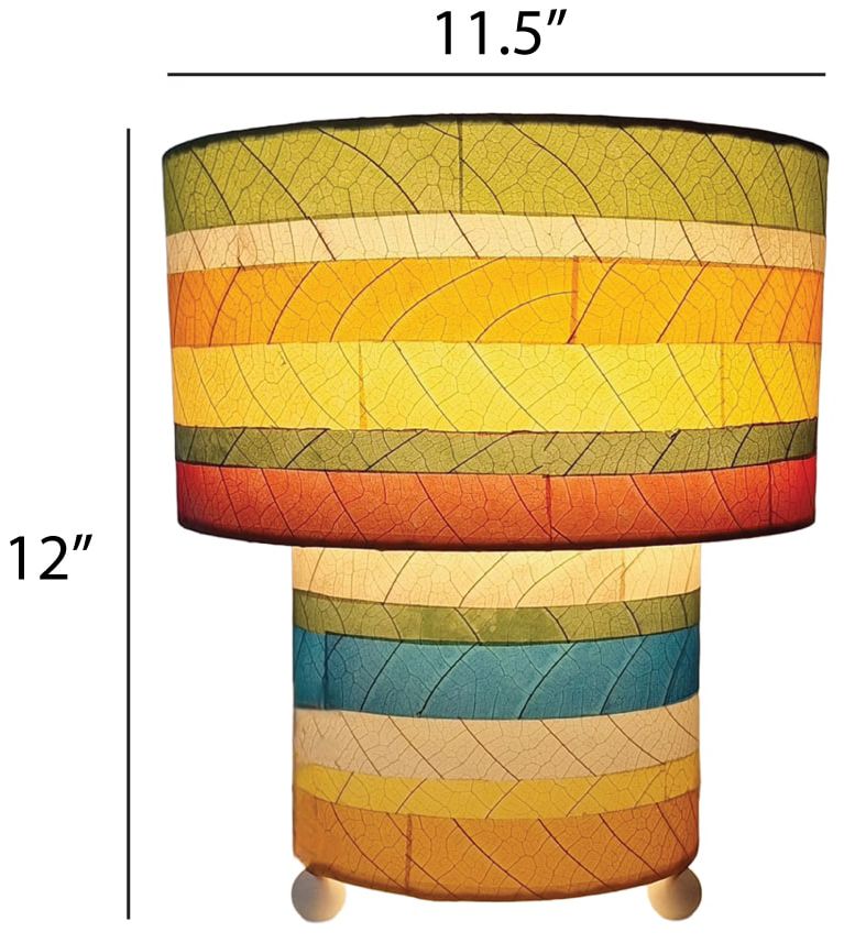 Image 3 Eangee Home Design Striped Mushroom Table Lamp Multi more views