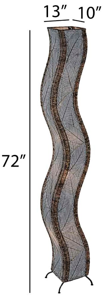 Image 5 Eangee Home Design Wave 72 In Gray 4 Light Floor Lamp more views