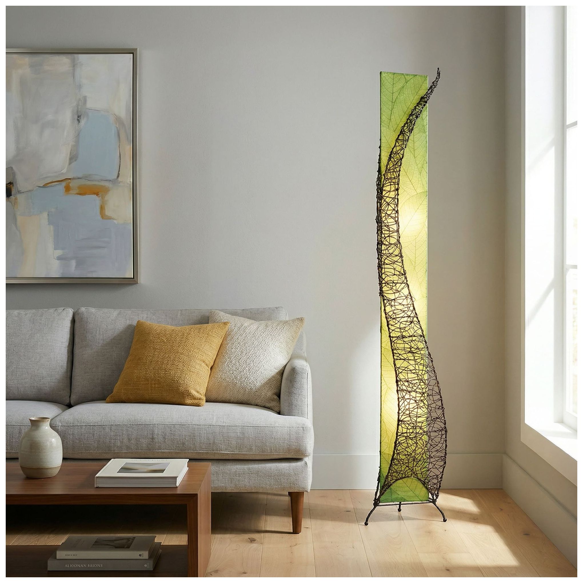 Image 4 Eangee Home Design Wings 72 In Green 4 Light Floor Lamp more views