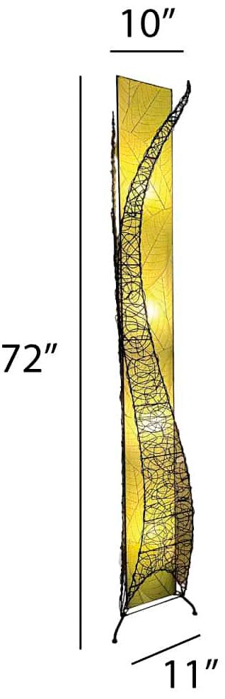 Image 5 Eangee Home Design Wings 72 In Green 4 Light Floor Lamp more views