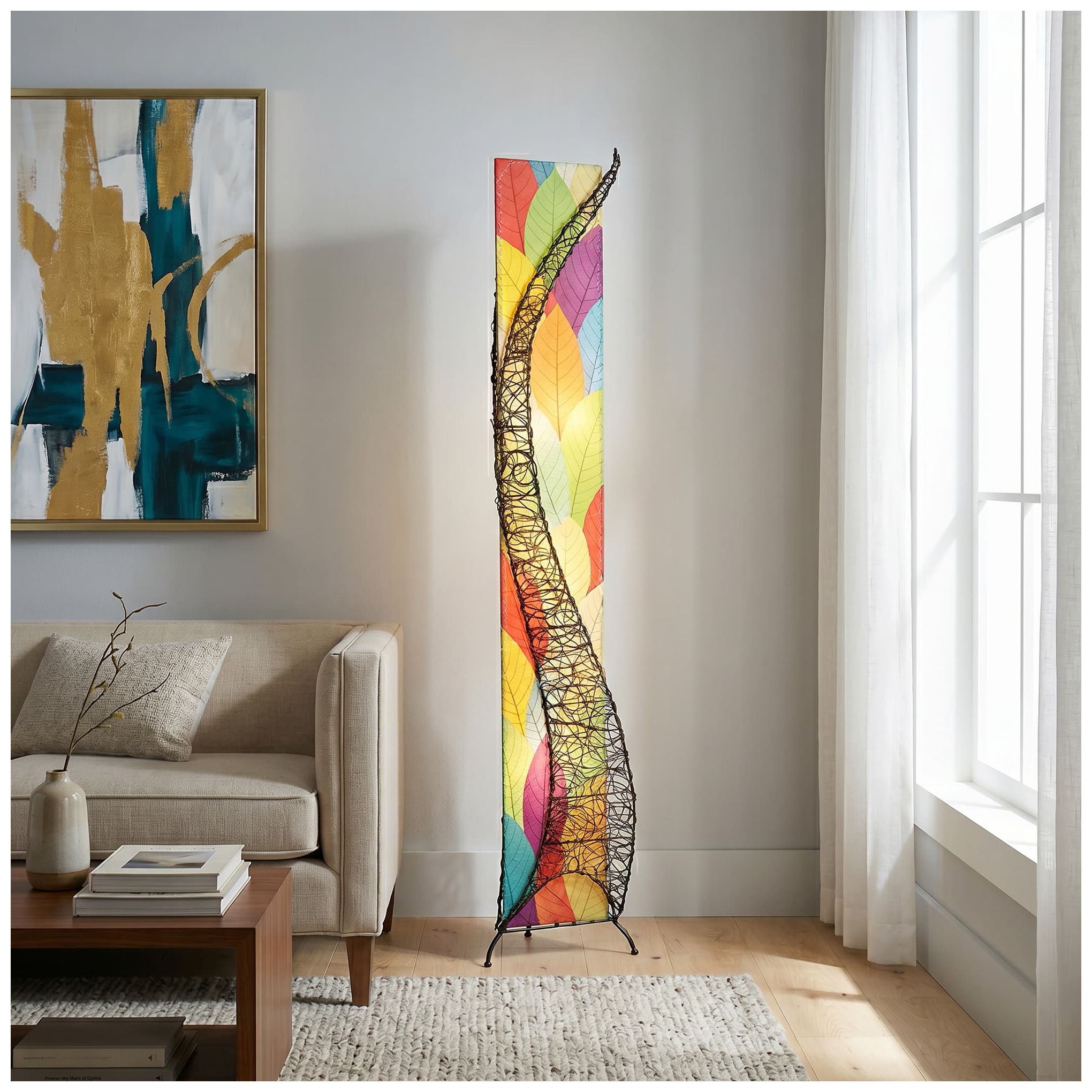 Image 3 Eangee Home Design Wings 72 In Multi Color 4 Light Floor Lamp more views