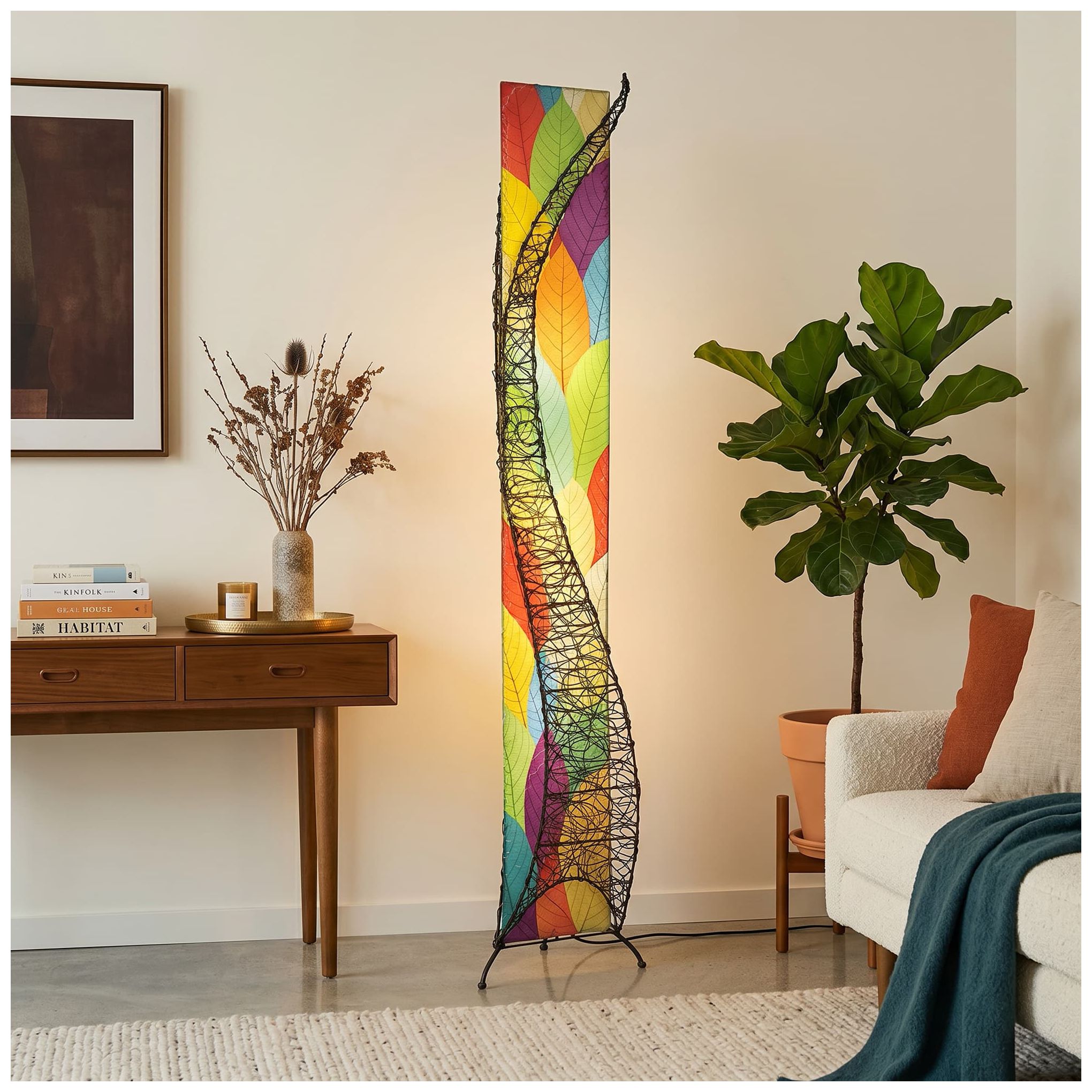 Image 4 Eangee Home Design Wings 72 In Multi Color 4 Light Floor Lamp more views