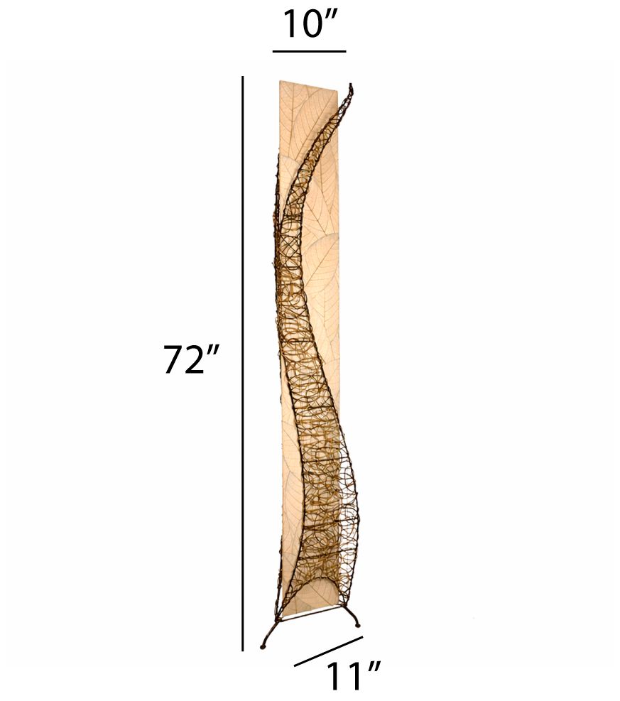 Image 5 Eangee Home Design Wings 72 In Natural 4 Light Floor Lamp more views