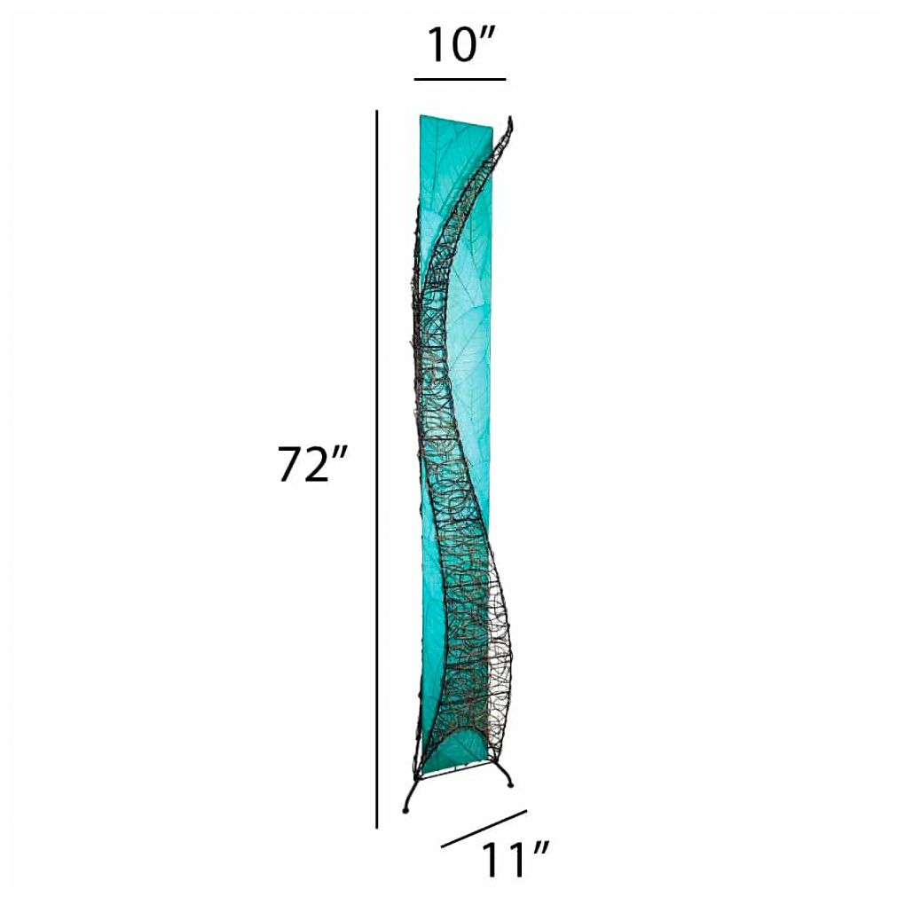 Image 4 Eangee Home Design Wings 72 In Sea Blue 4 Light Floor Lamp more views