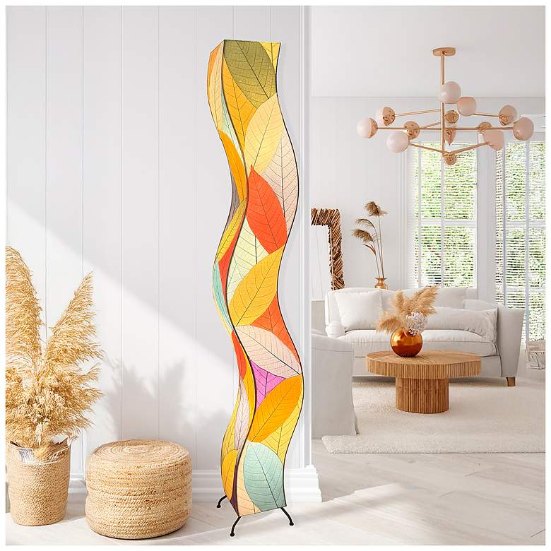 Image 1 Eangee Home Design Wrapped Wave Floor Lamp Multi Color