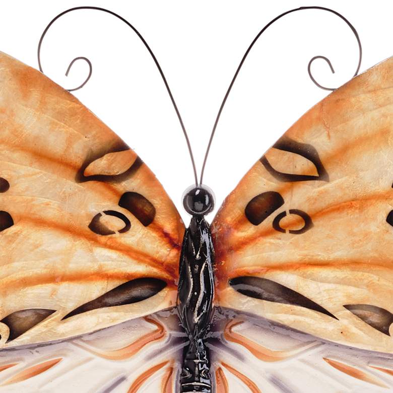 Image 3 Eangee Honey Butterfly 13"W Yellow Capiz Shell Wall Decor more views