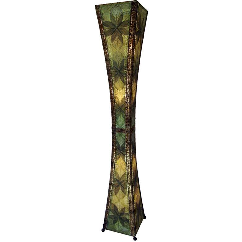 Image 1 Eangee Hour Glass Green Giant Tower Floor Lamp