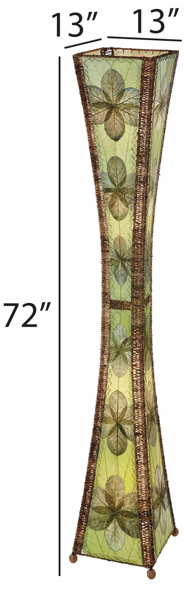 Image 6 Eangee Hour Glass Green Giant Tower Floor Lamp more views
