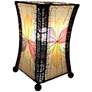 2_Eangee Hour Glass Multi-Color Cocoa Leaves Uplight Table Lamp