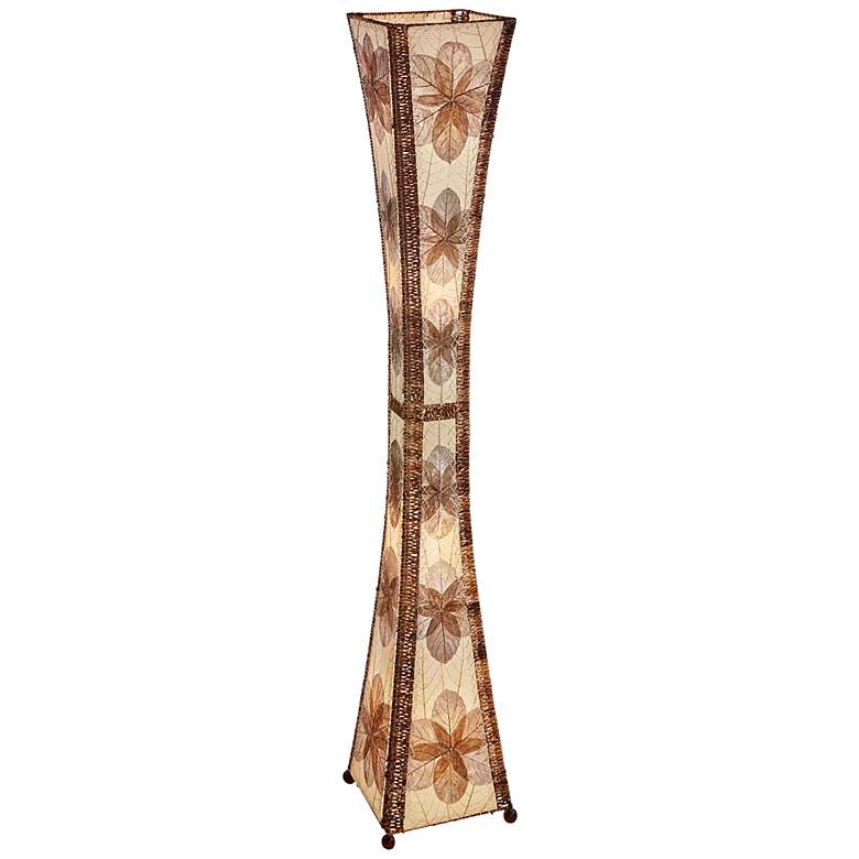 Image 2 Eangee Hour Glass Natural Giant Tower Floor Lamp
