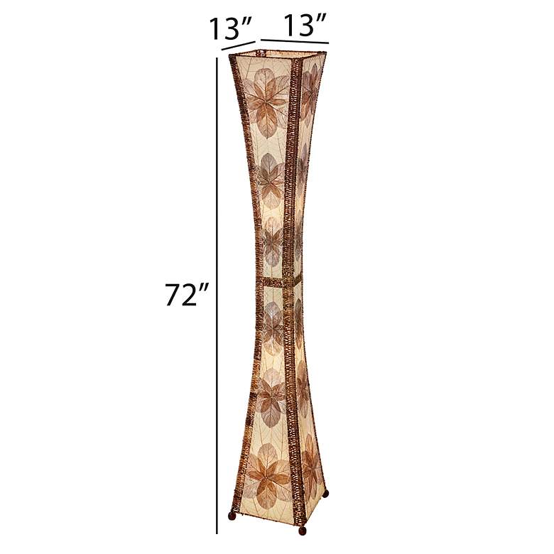 Image 4 Eangee Hour Glass Natural Giant Tower Floor Lamp more views