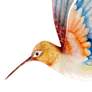 2_Eangee Hummingbird 12"H White Red and Blue Metal Wall Decor more views