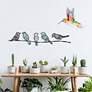 4_Eangee Hummingbird 12"H White Red and Blue Metal Wall Decor more views