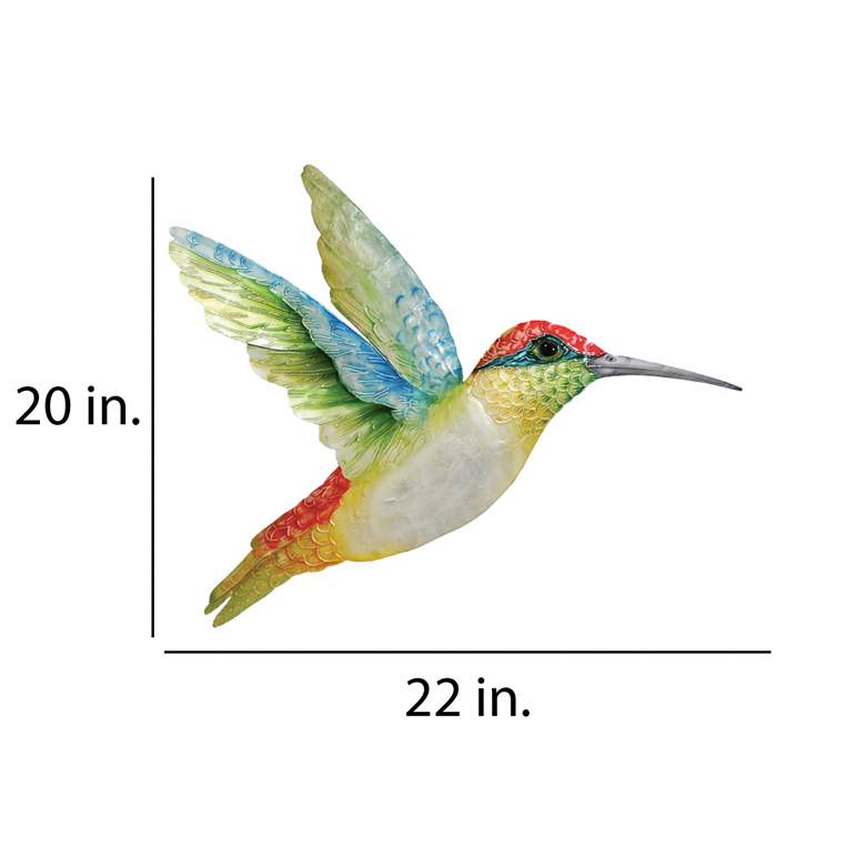 Image 4 Eangee Hummingbird Wall Decor Large Multi more views