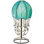 2_Eangee Jellyfish 24" High Cocoa Leaves Coastal Sea Blue Table Lamp