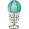 Eangee Jellyfish 24" High Cocoa Leaves Coastal Sea Blue Table Lamp
