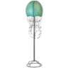 Eangee Jellyfish Blue Cocoa Leaves 64" High Floor Lamp