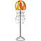 Eangee Jellyfish Multicolor Cocoa Leaves 64" High Floor Lamp