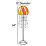 Eangee Jellyfish Multicolor Cocoa Leaves 64" High Floor Lamp