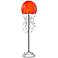 Eangee Jellyfish Red Cocoa Leaves Floor Lamp
