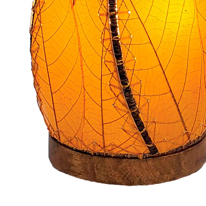 Image 3 Eangee Leaflet 14 inch High Orange Uplight Accent Table Lamp more views