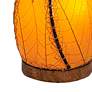 Eangee Leaflet 14" High Orange Uplight Accent Table Lamp