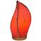 Eangee Leaflet 14" High Red Uplight Accent Table Lamp