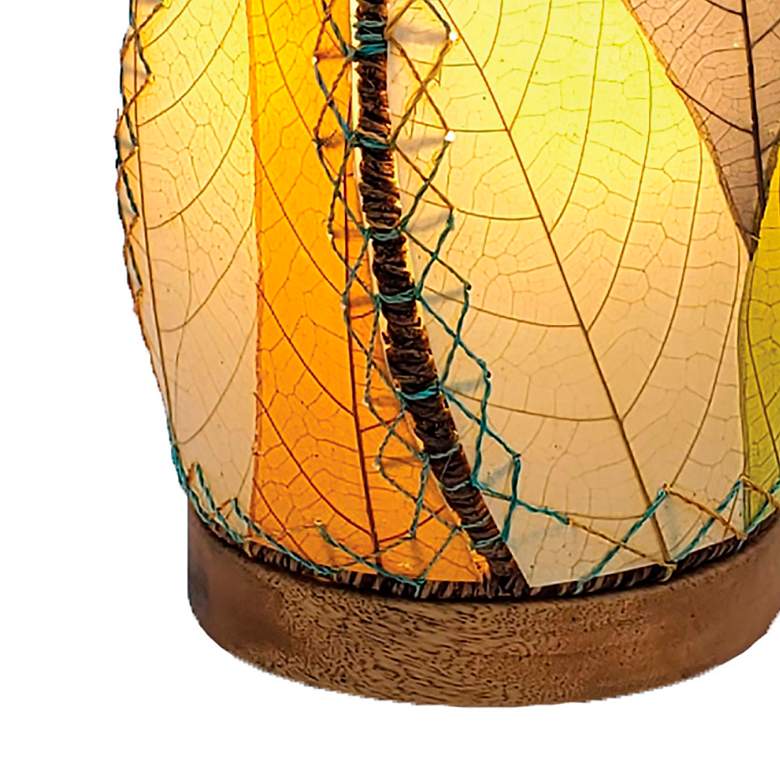 Image 3 Eangee Leaflet 14 inchH Multi-Color Uplight Accent Table Lamp more views