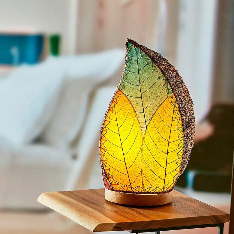 Image 7 Eangee Leaflet 14"H Multi-Color Uplight Accent Table Lamp more views