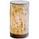 Eangee Lines 9" High Paper Cylinder Mini Accent Table Lamp