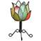 Eangee Lotus 15"H Multi-Color LED Outdoor Accent Table Lamp