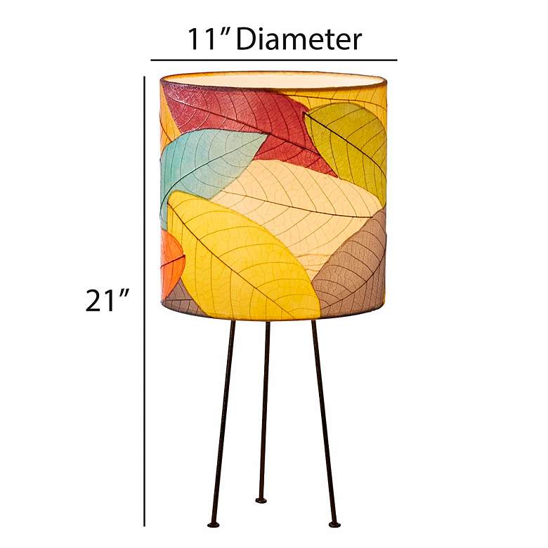 Image 4 Eangee Metal Tripod Drum Multi-Color Accent Table Lamp more views