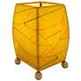 Eangee Mini Square Cocoa Leaf Lamp Yellow