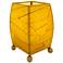 Eangee Mini Square Cocoa Leaf Lamp Yellow