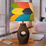 1_Eangee Multi-Color Leaf Drum Lamp Shade 14x16x11 (Spider)