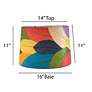 3_Eangee Multi-Color Leaf Drum Lamp Shade 14x16x11 (Spider) more views