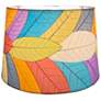 Eangee Multi-Color Leaves Tapered Drum Lamp Shade 16x18x12 (Uno)