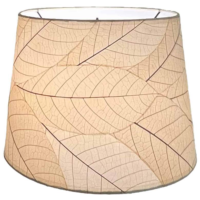 Image 1 Eangee Natural Leaves Tapered Drum Lamp Shade 12x14x10