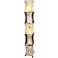 Eangee Pagoda XL Acacia and Fern Leaves Paper Floor Lamp