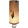 Eangee Paper 7" High Acacia Cylinder Plug-In Night Light