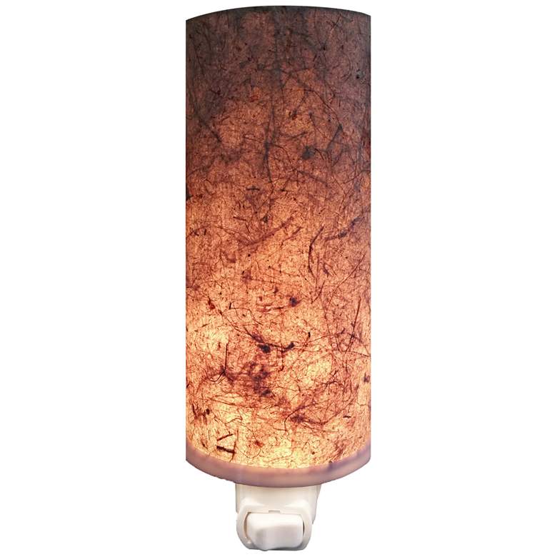 Image 1 Eangee Paper 7" High Banana Cylinder Plug-In Night Light