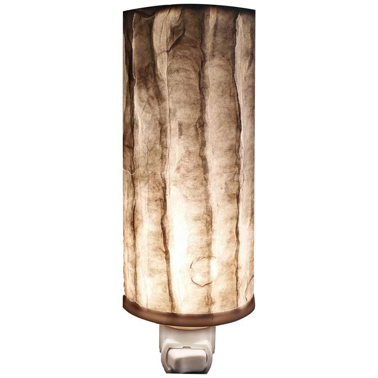Image 1 Eangee Paper 7 inch High Lines Cylinder Plug-In Night Light