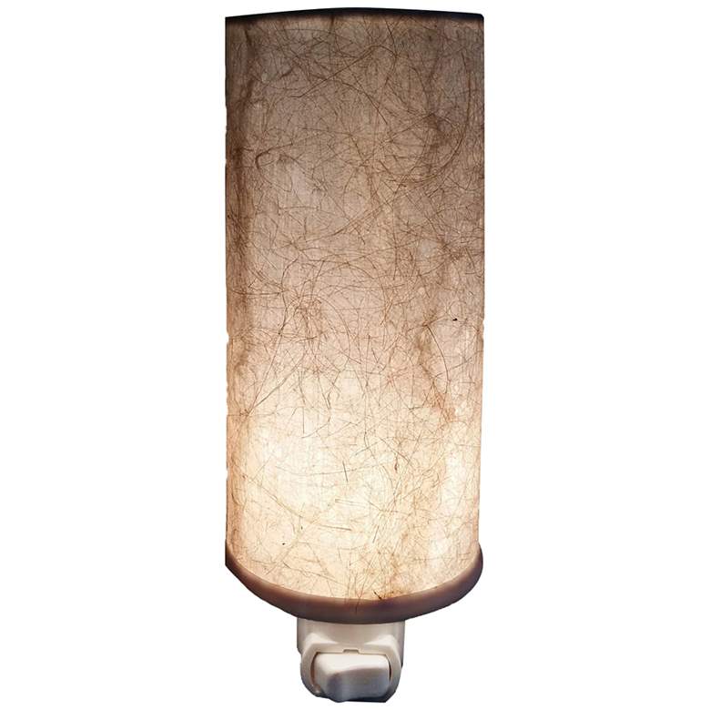Image 1 Eangee Paper 7" High Wave Cylinder Plug-In Night Light