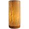 Eangee Paper Cylinder Wave 13" High Hand-Made Small Accent Table Lamp
