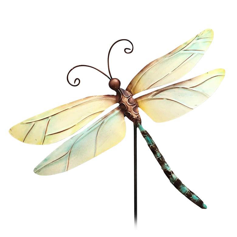 Image 1 Eangee Pearl Dragonfly 24 inch High Decorative Garden Stake