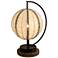 Eangee Pendulum 14" High Natural Orb Accent Table Lamp