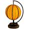 Eangee Pendulum 14" High Orange Orb Accent Table Lamp